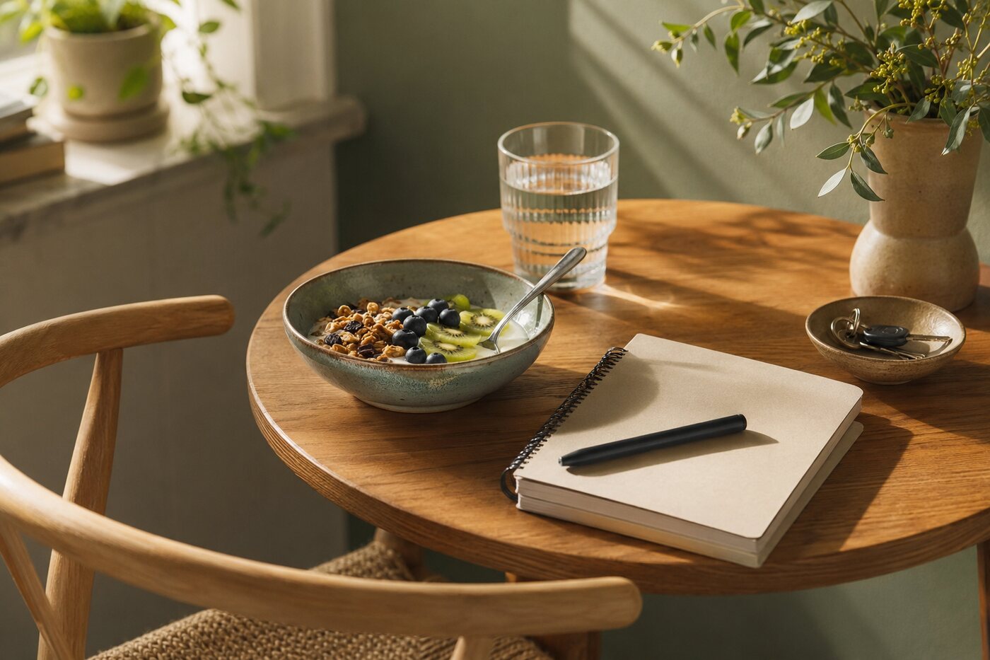 Simple morning routine for a realistic life reset