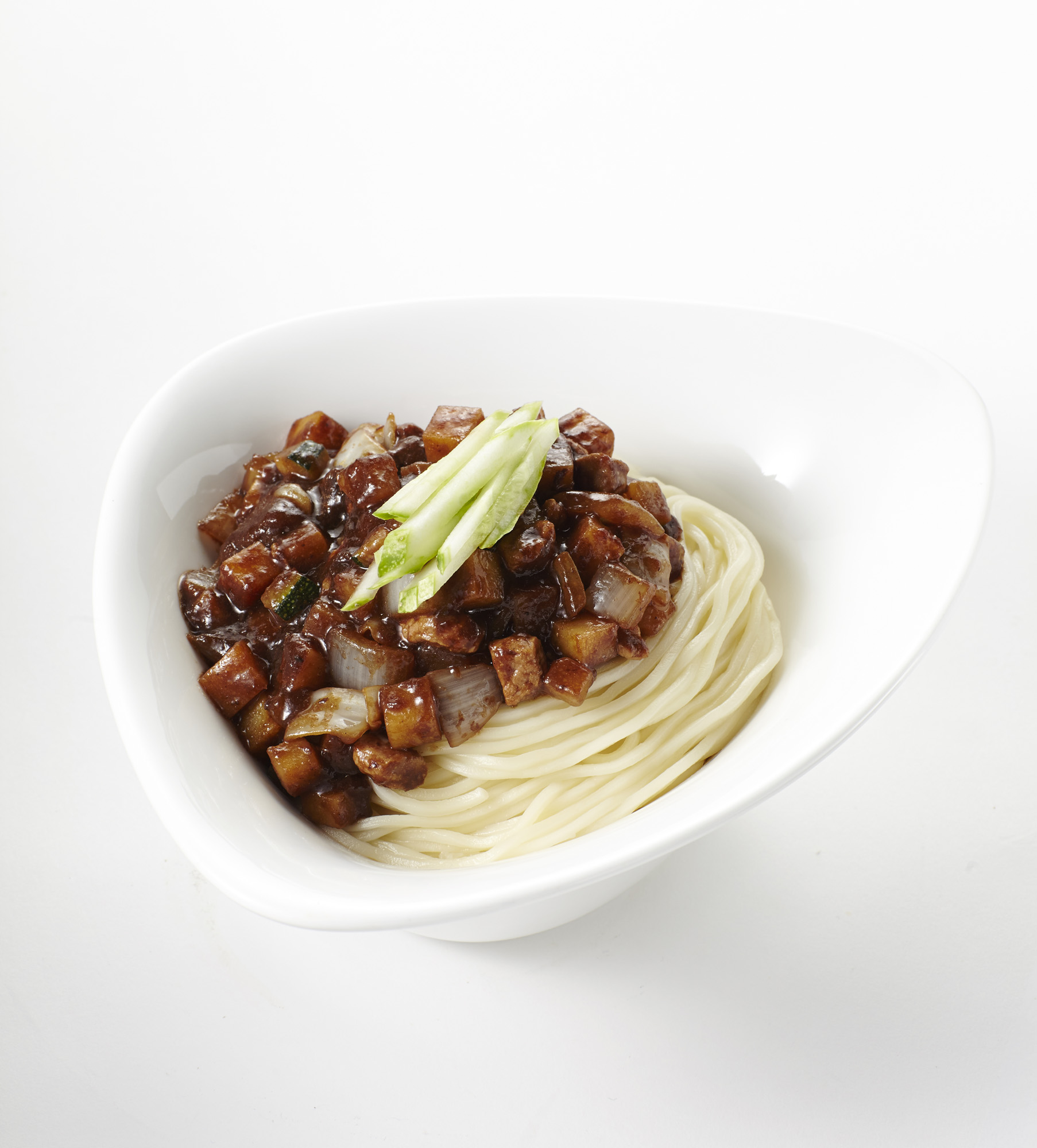 Korean jajangmyeon black bean noodles