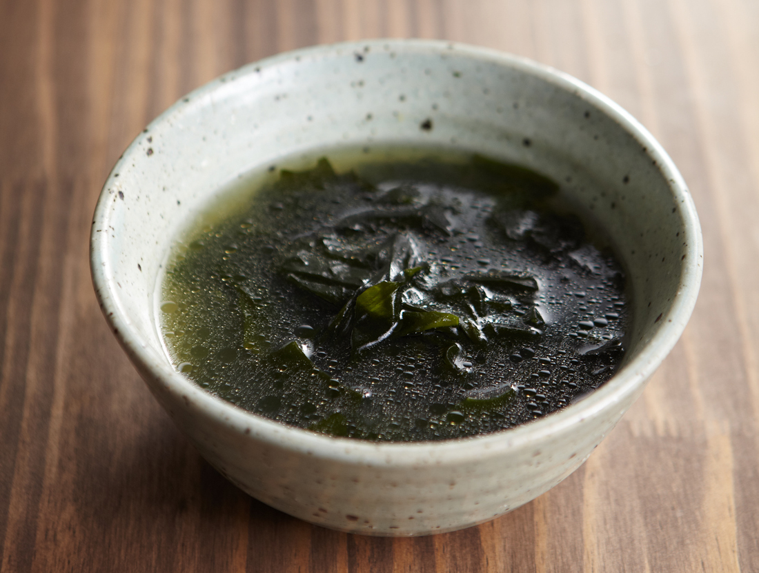 Korean miyeokguk seaweed soup bowl