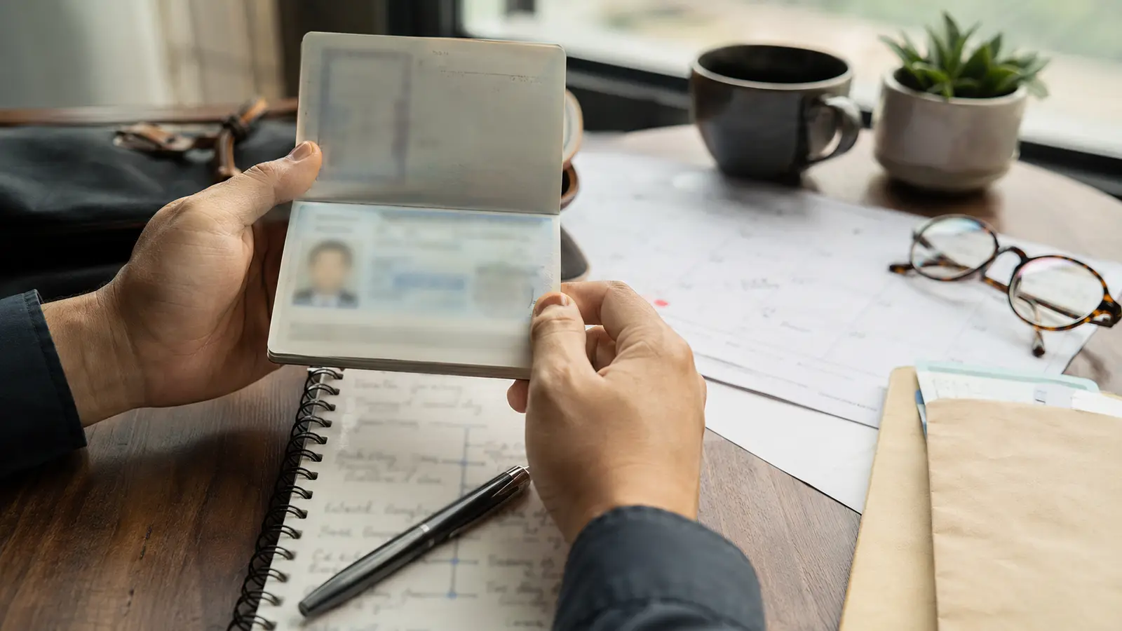 Traveler checking passport validity and entry requirements before booking