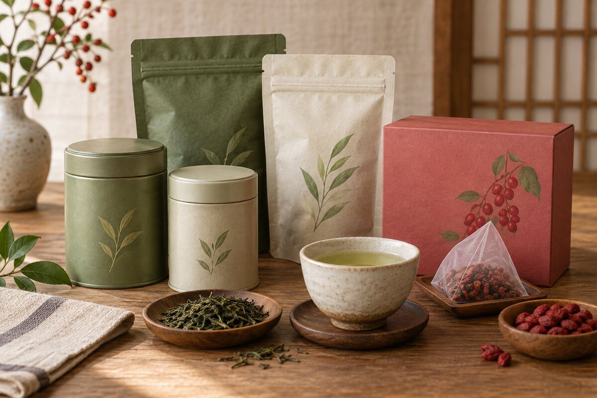 Korean green tea and omija tea gift assortment