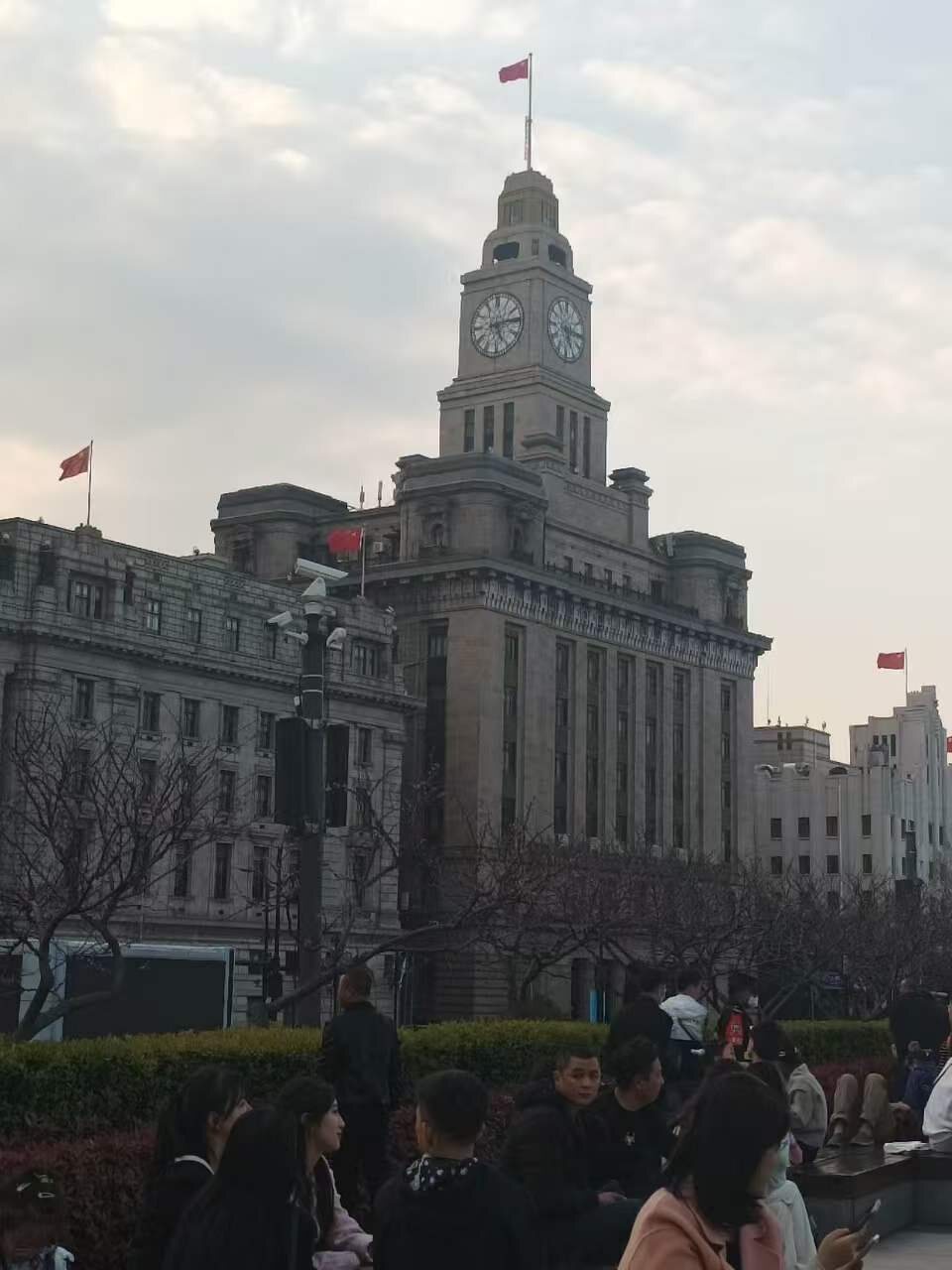 Shanghai Customs House clock tower on the Bund
