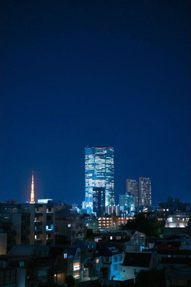 The Tokyo skyline at night from Roppongi