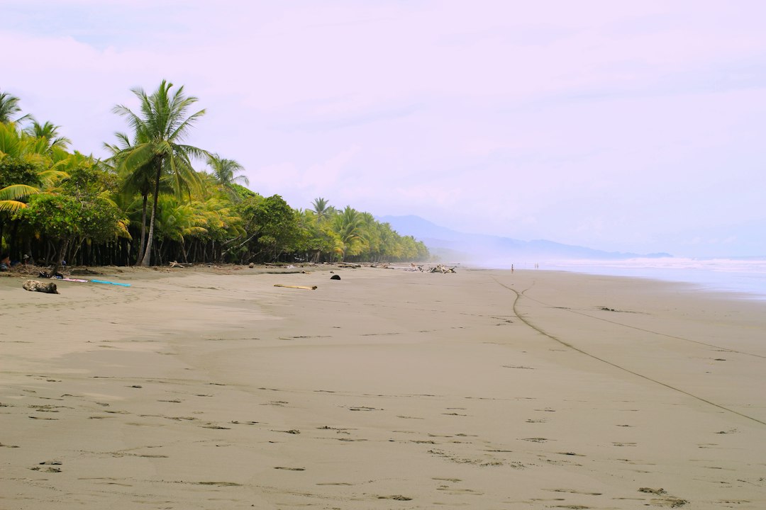 Costa Rica beach on a warm morning